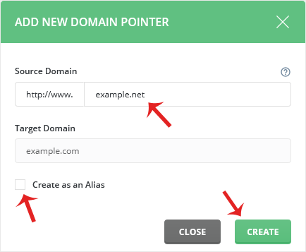 How to Create a Domain Pointer in DirectAdmin - Knowledgebase - ClubHosty